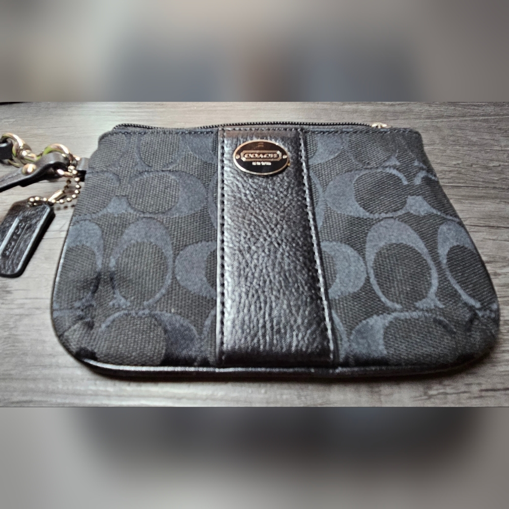 Coach Black Wristlet
